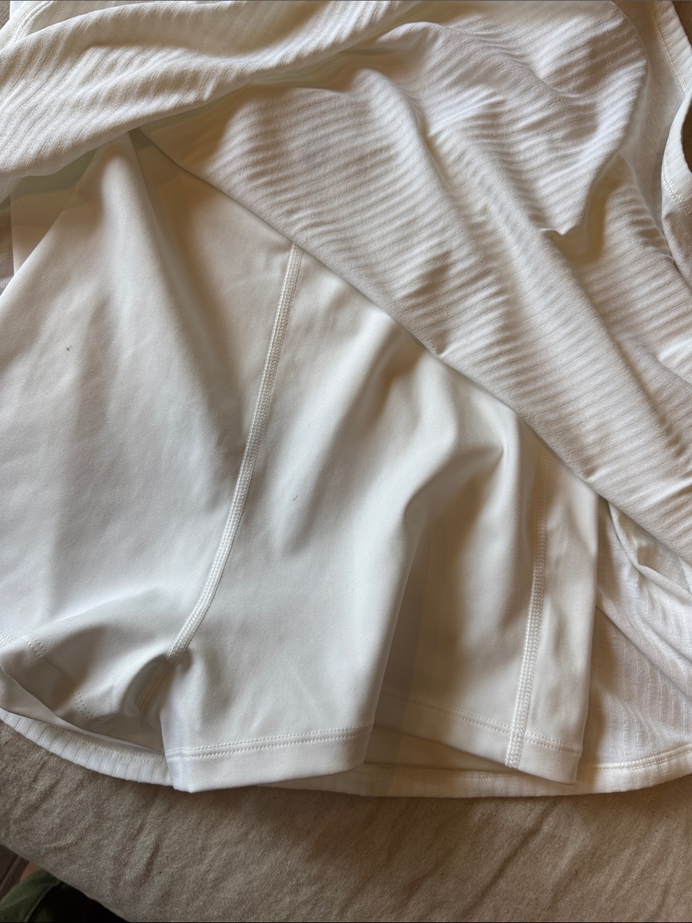 FP Movement by Free People White Ribbed Tank Mini Dress - Picture 4 of 4